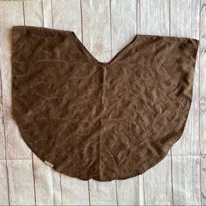 L'oved baby 4-in-1 Nursing Cover Brown Poncho Style
